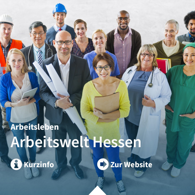 Screenshot von Arbeitswelt Hessen
